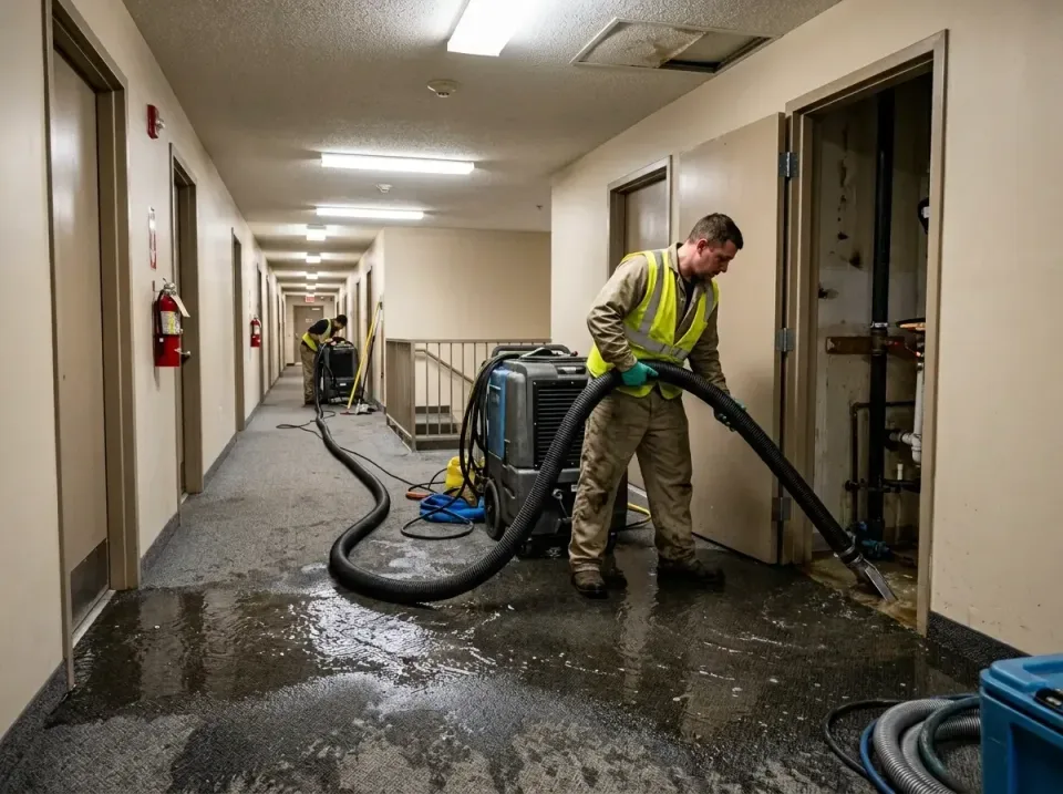 multi-unit-apartment-hallway-f-005 — frequently asked questions, Emergency Burst Pipe Water Extraction & Removal in Meadowda…